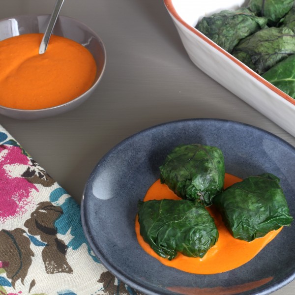 Swiss Chard Dolmas Stuffed with Lemon Barley